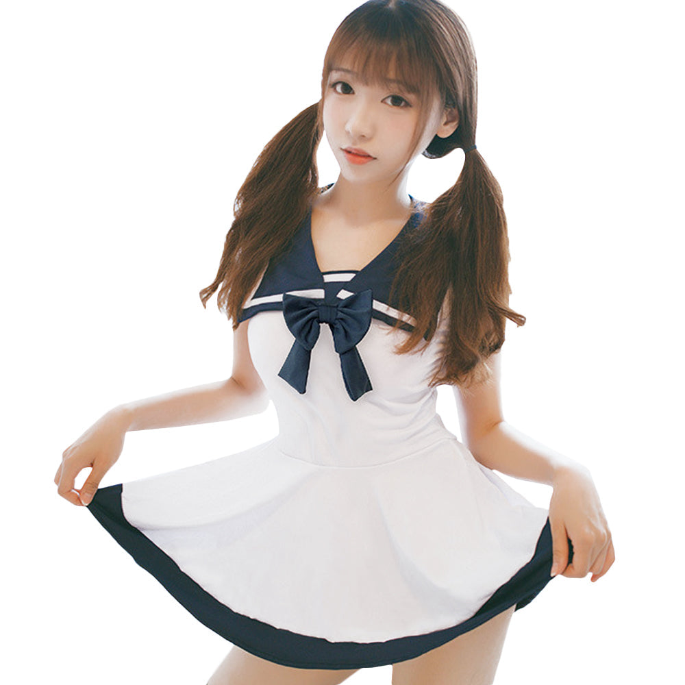 Irresistible Schoolgirl Sailor Cosplay Lingerie