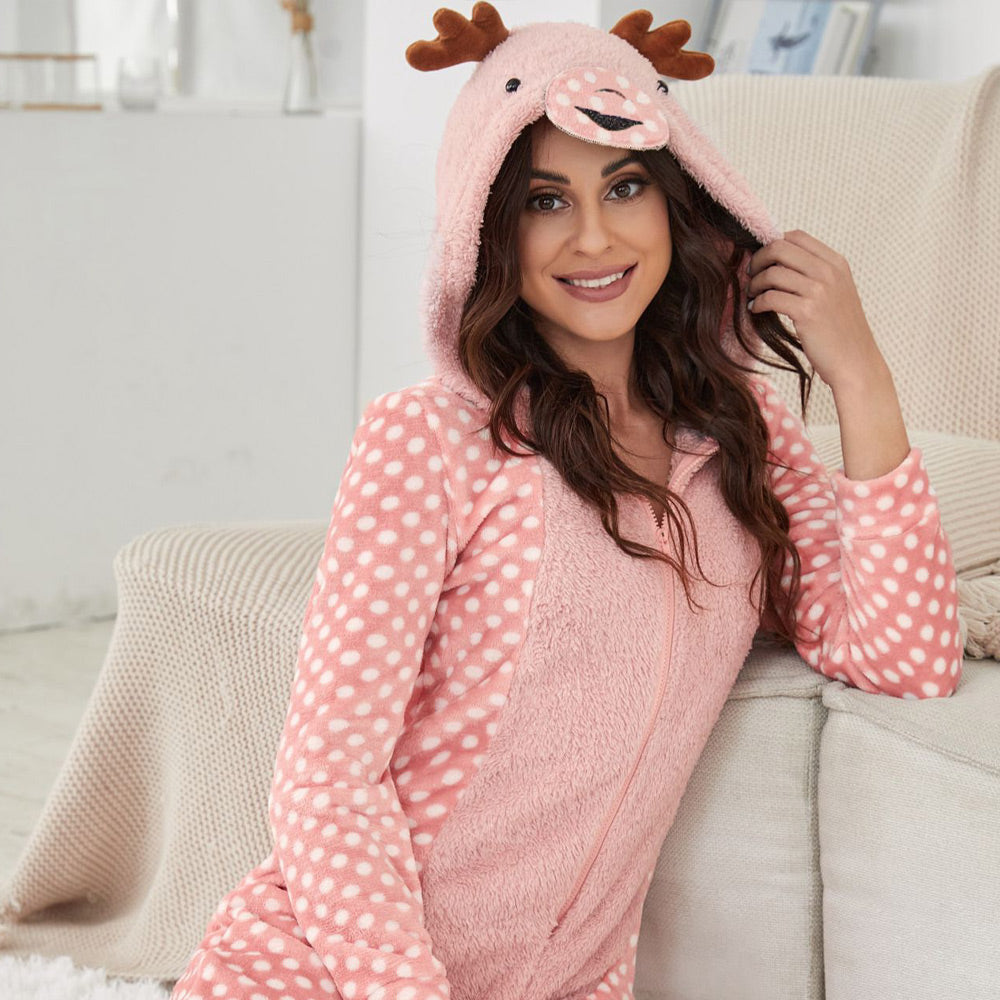 Women's Reindeer Animal Christmas Pajamas
