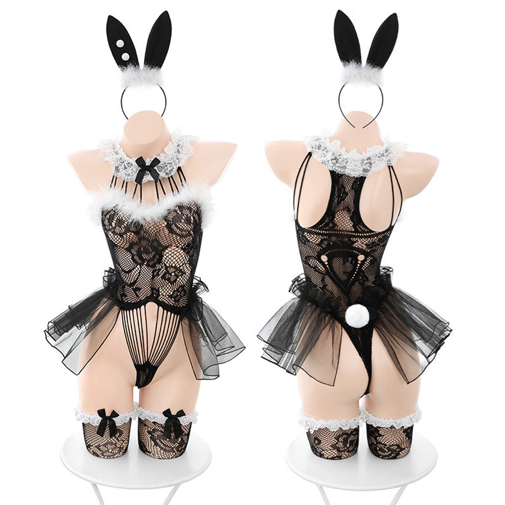 Racy Lace Bunny Girl Costume