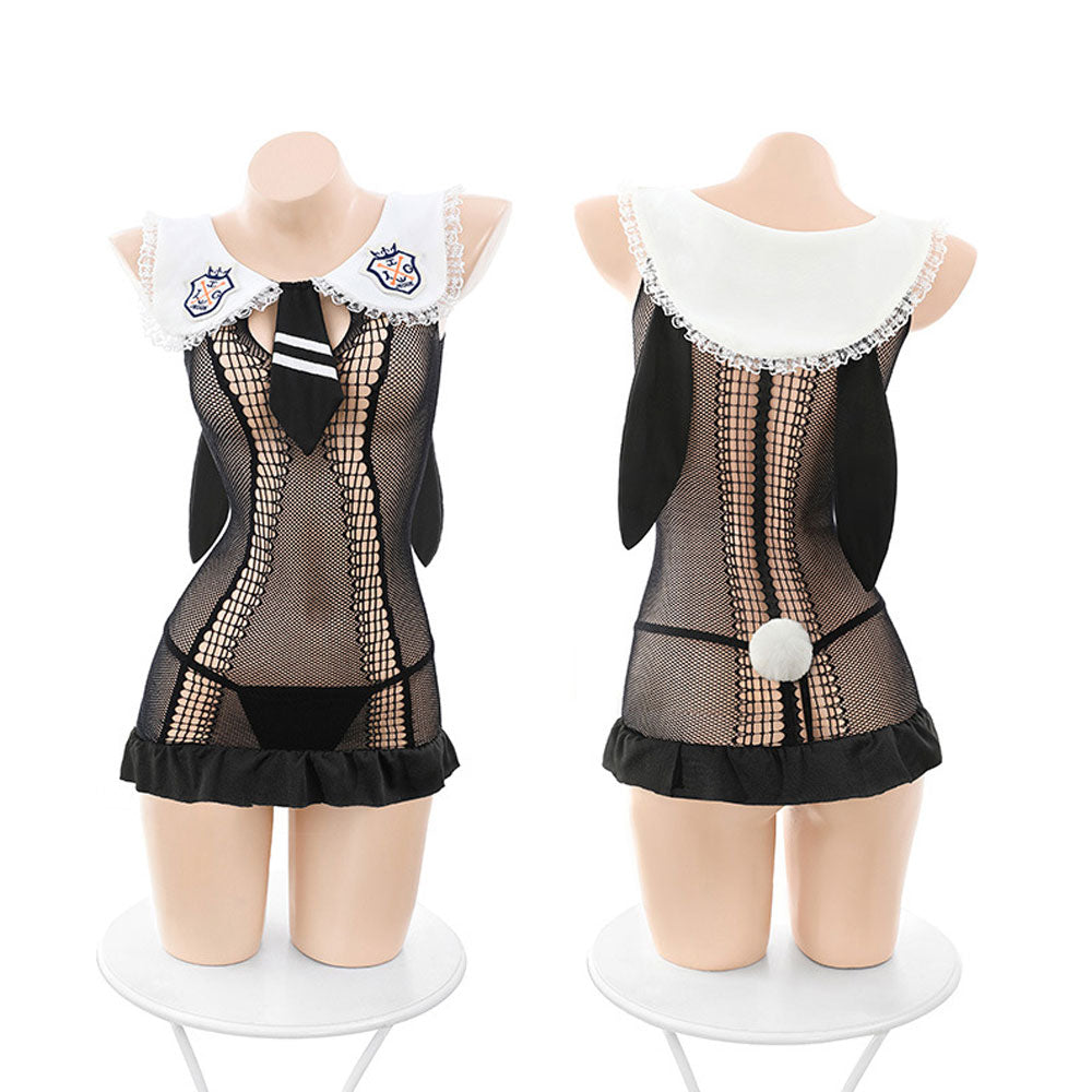 Mesh Bunny Cosplay Lingerie