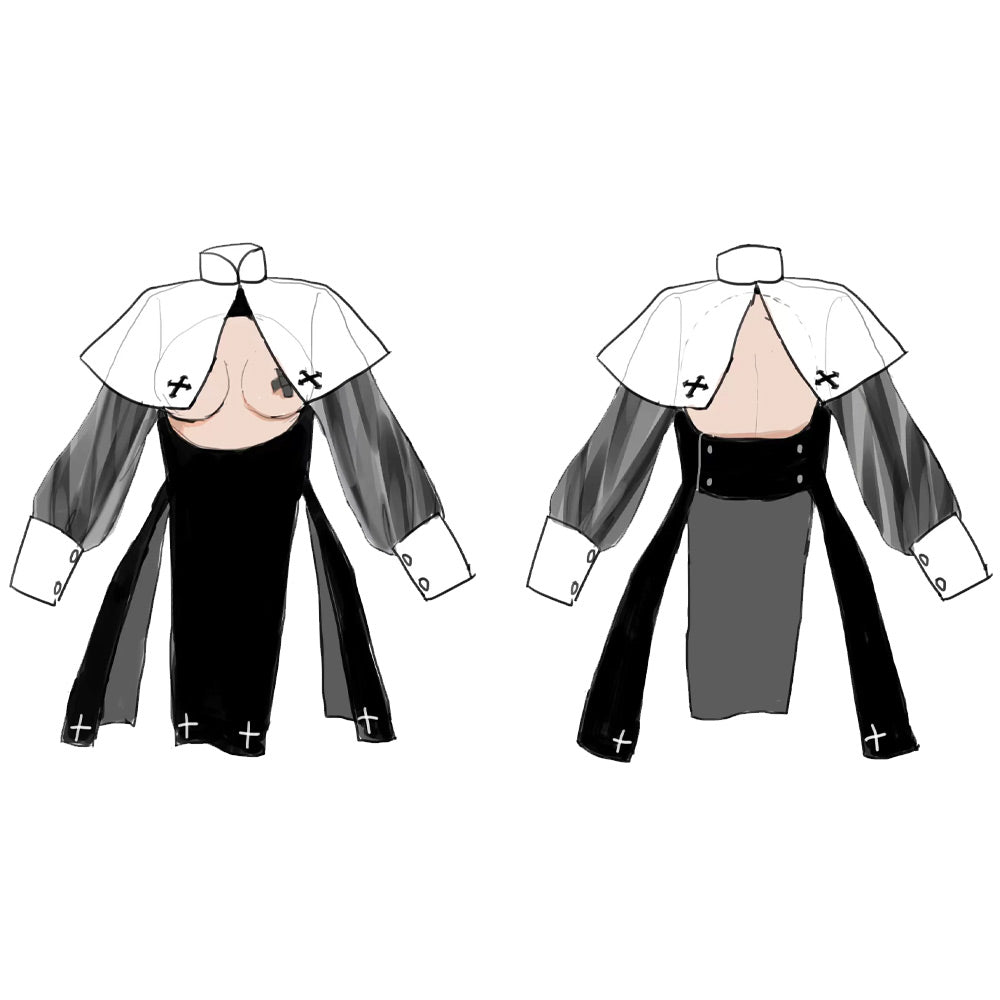 Daring Nun Cosplay Outfit Attire