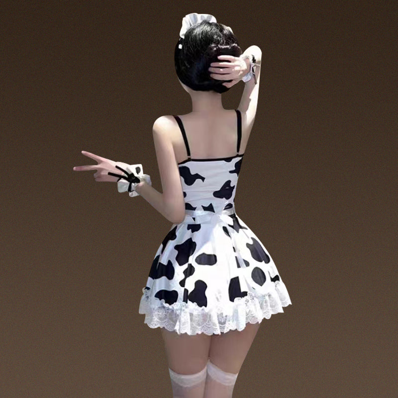 Cow Print Irresistible Maid Outfit