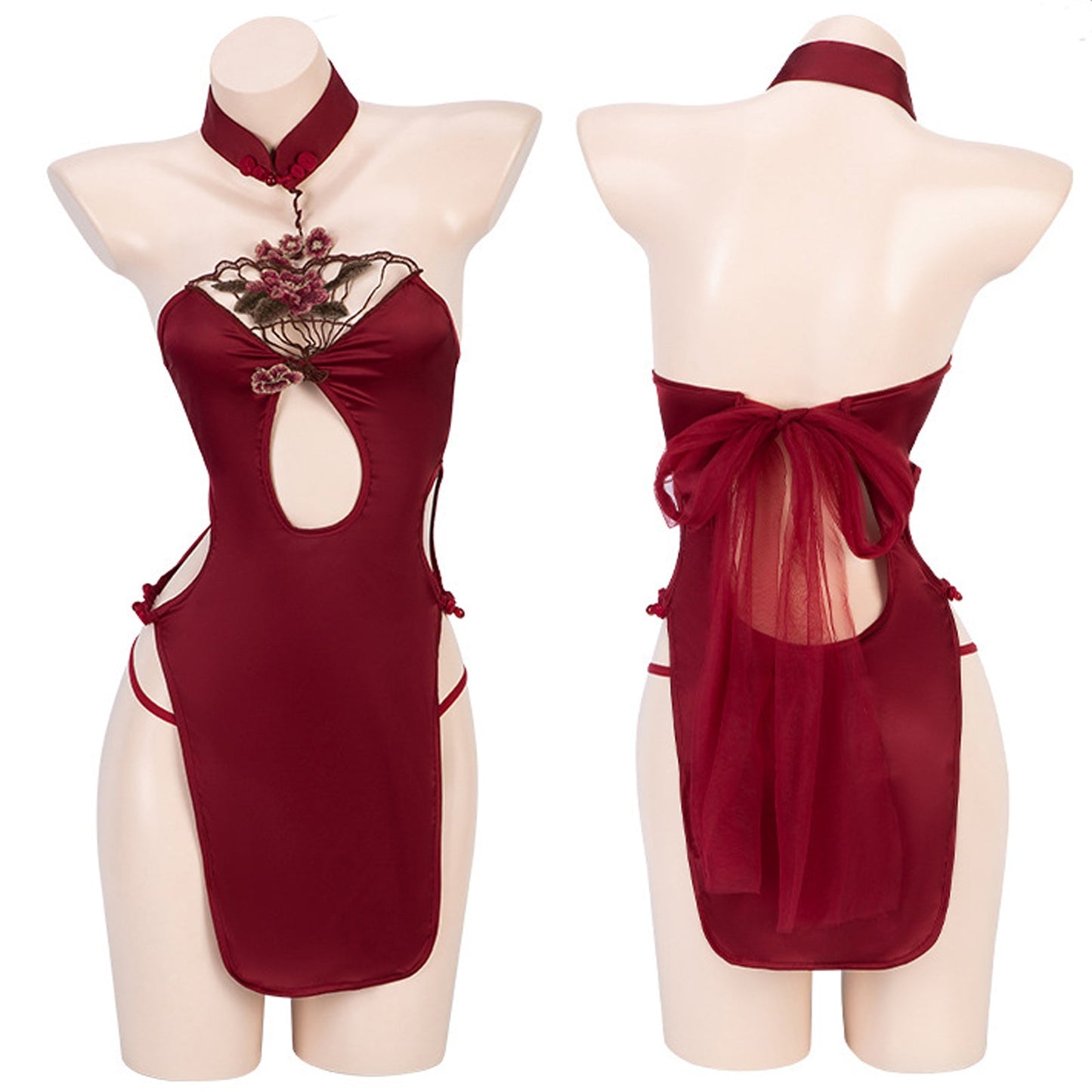 Amorino Red Chinese Style Lingerie: Irresistible Cosplay Costume
