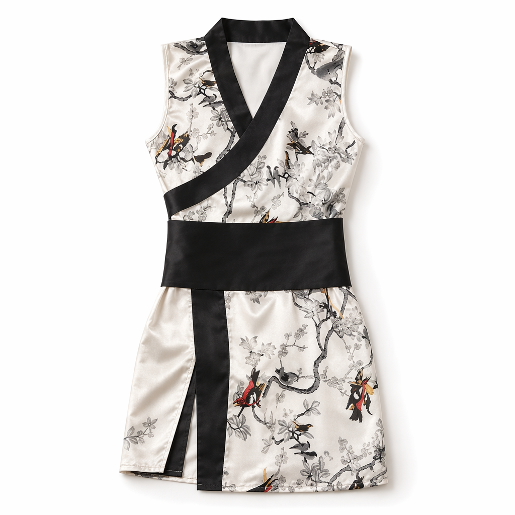 Anime Cosplay Cheongsam Bathrobe Split S