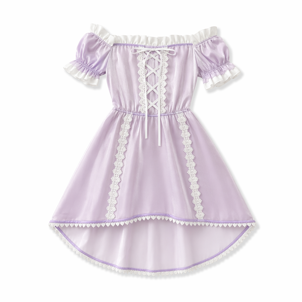 Purple Lolita Cosplay Princess Dress Purple