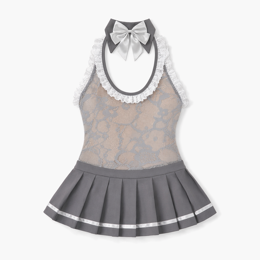 Amorino Schoolgirl Cosplay Outfit Grey