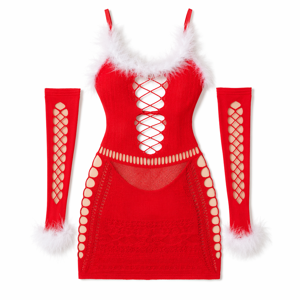 Red Irresistible Miss Claus Dress Red