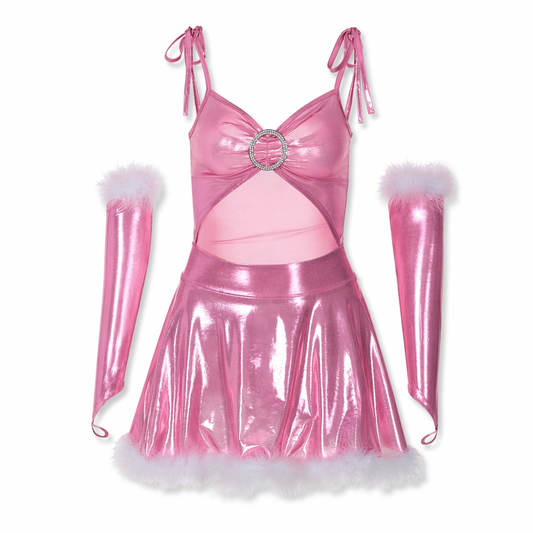 Santa Cosplay Christmas Costume Pink