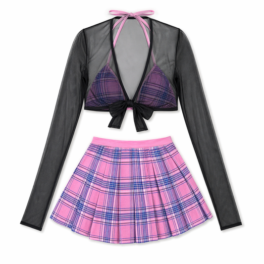 School Girl Cosplay Costume Purple