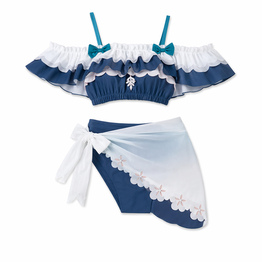 Ganyu Cosplay Swimsuit - Genshin Impact Blue