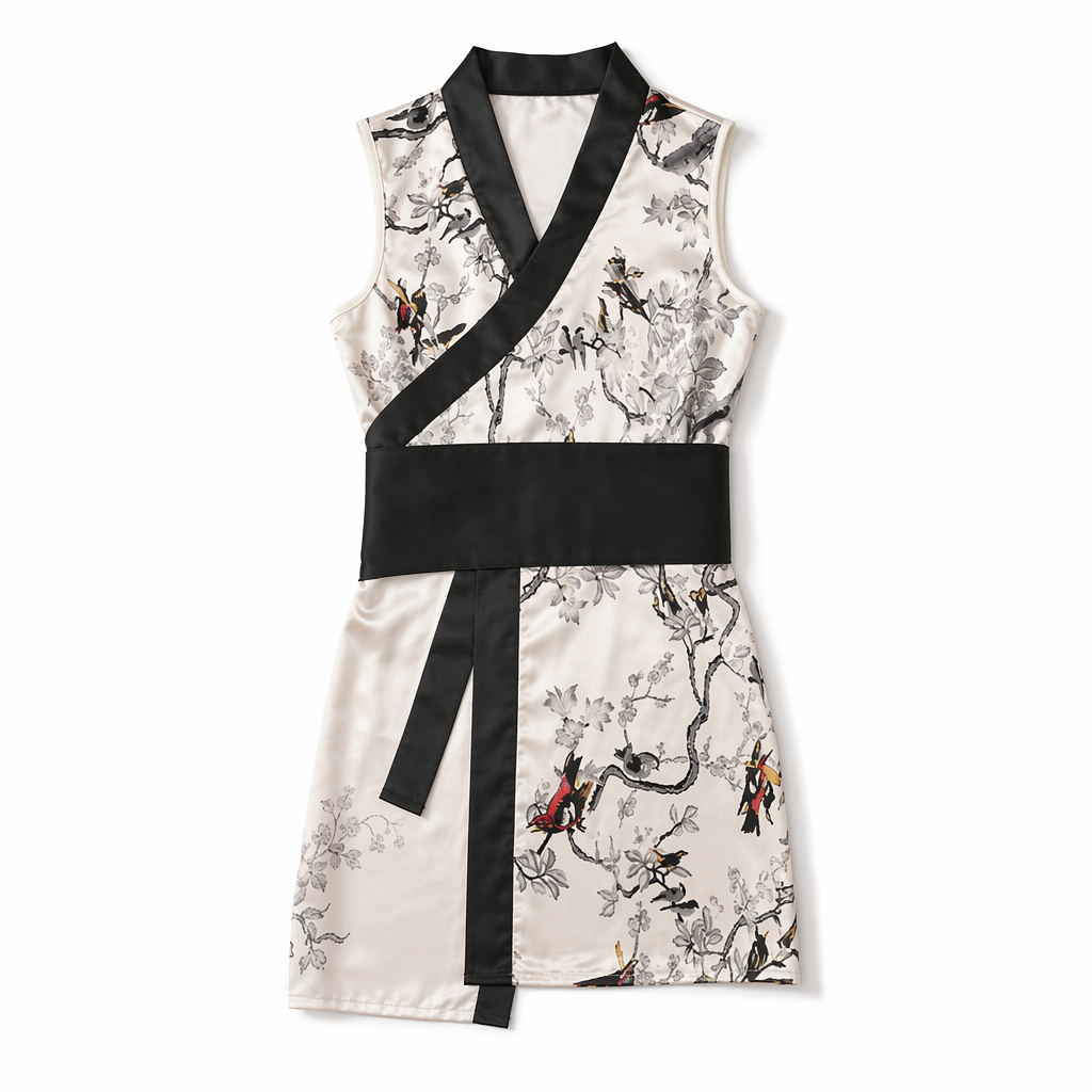 Anime Cosplay Cheongsam Bathrobe Split M
