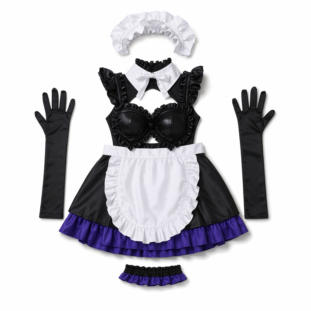 FGO Mash Kyrielight Cosplay Outfit Maid Costume