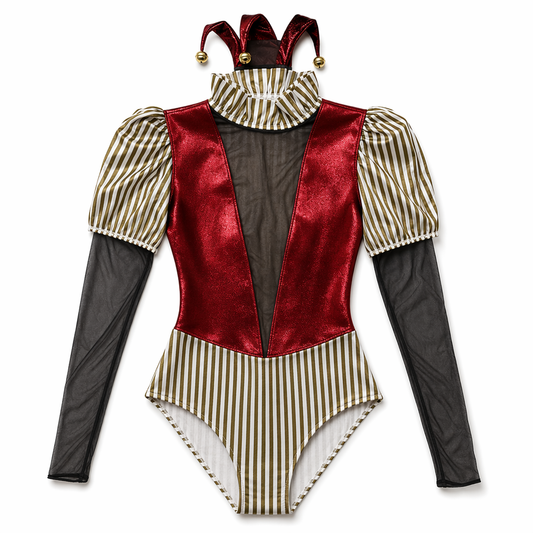 Adult Joker Villain Cosplay Outfit Red