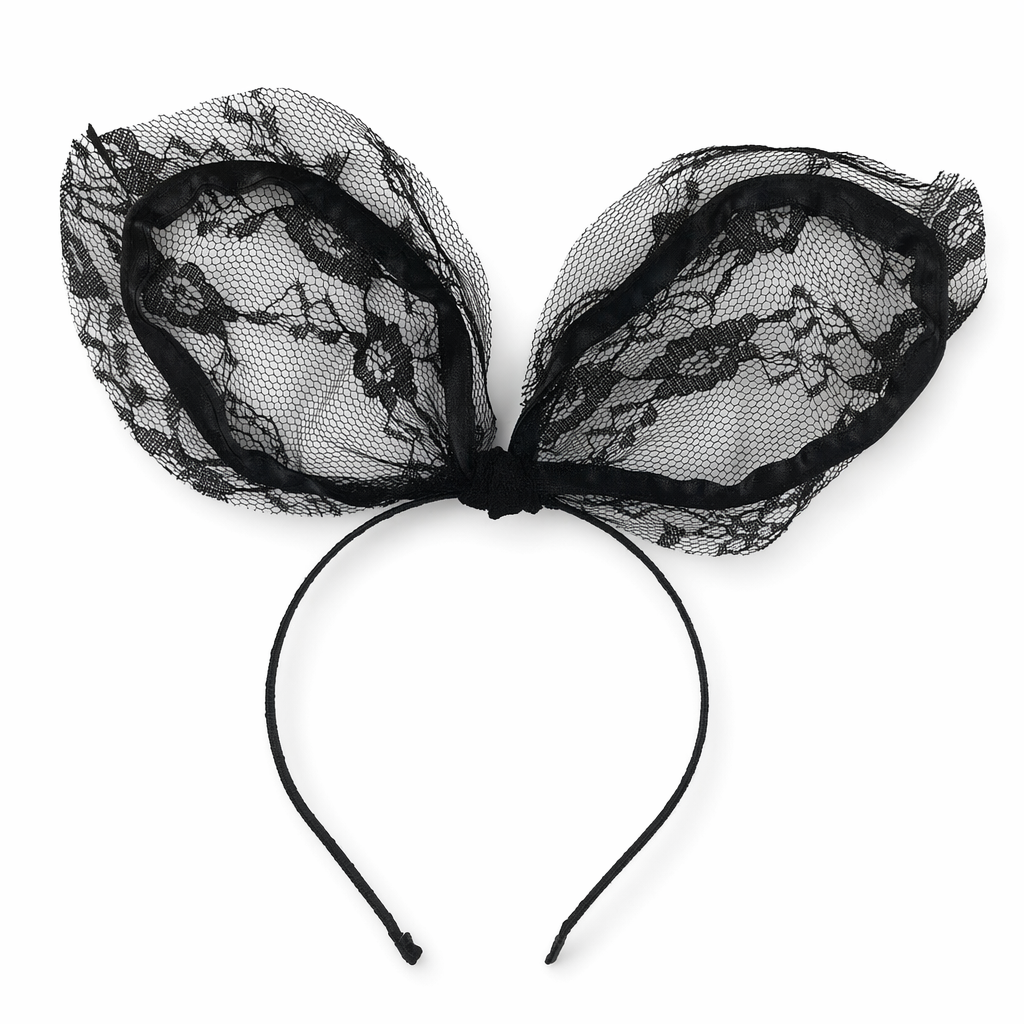 Cute Headband with Cat Ears Black 2