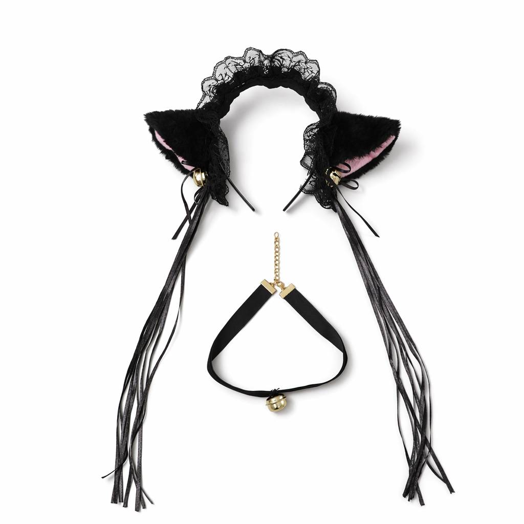 Amorino Neko Girl Cosplay Set Black