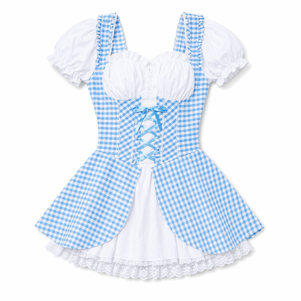 Amorino Anime Cosplay Japanese Maid Outfit Blue