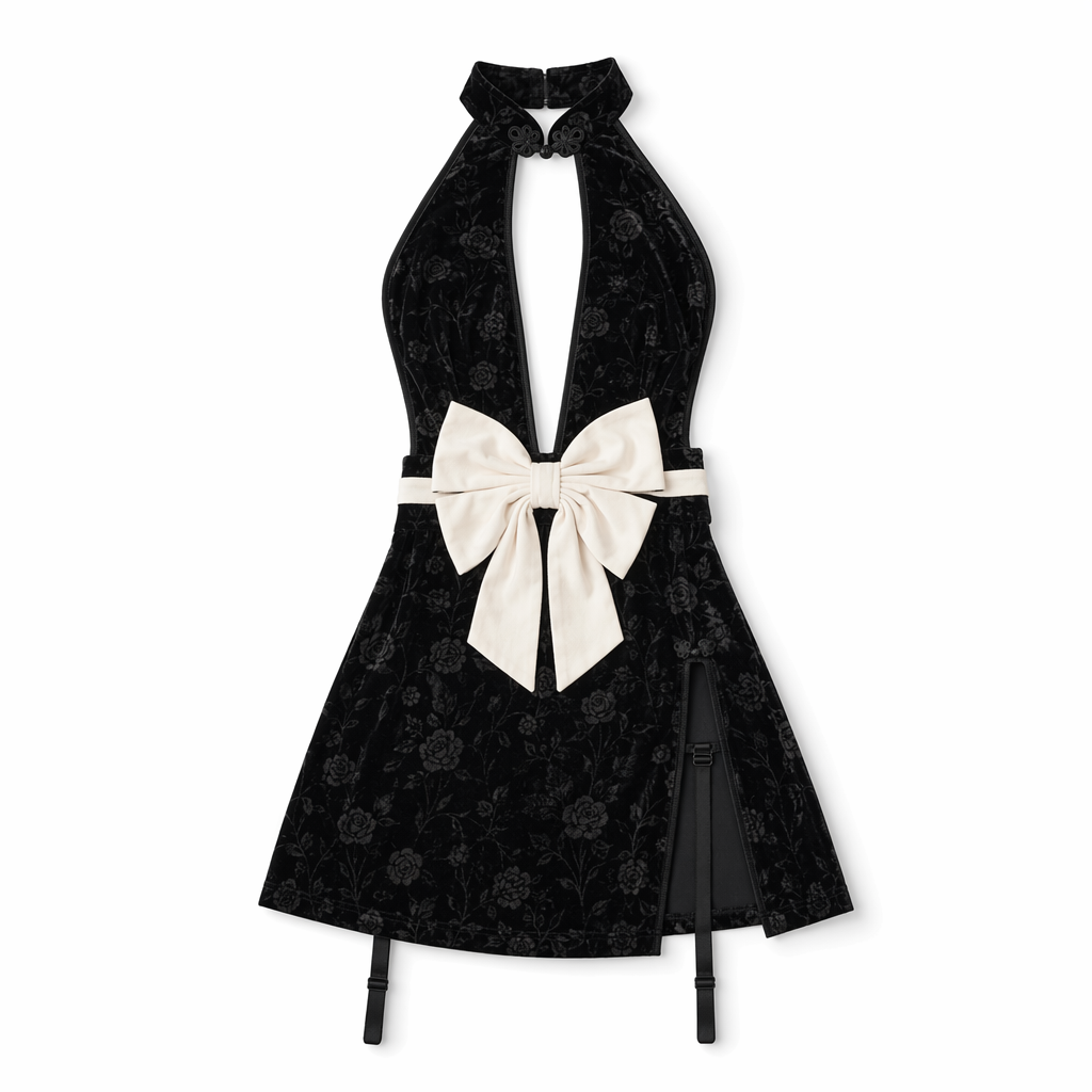 Velvet Chinese Qipao Dress: Irresistible and Stylish Black