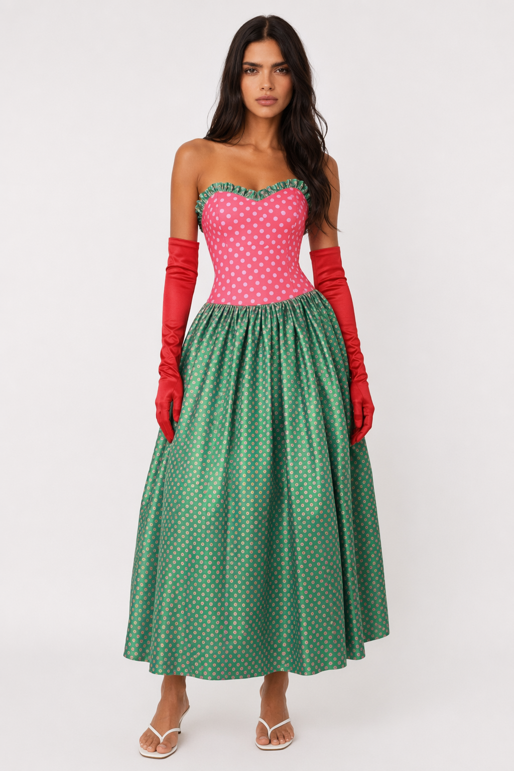 Martha May Whovier Plus Size Christmas Costume with Gloves Martha May Costume