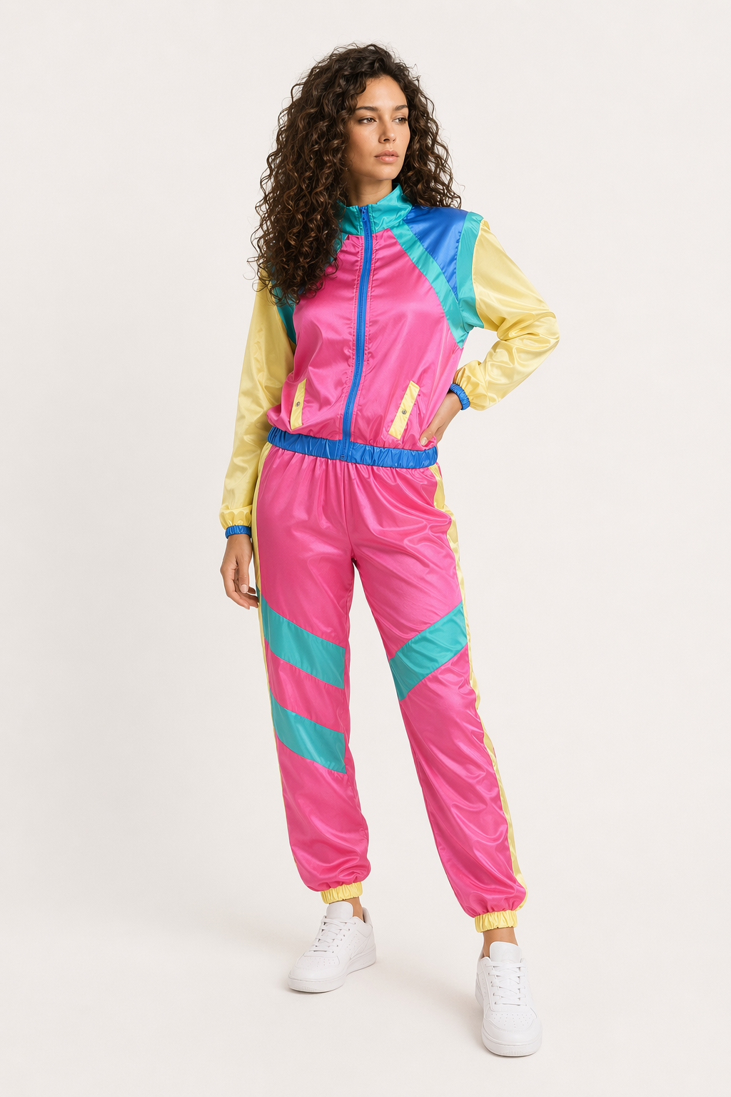 80s Hip Hop Disco Tracksuit Female