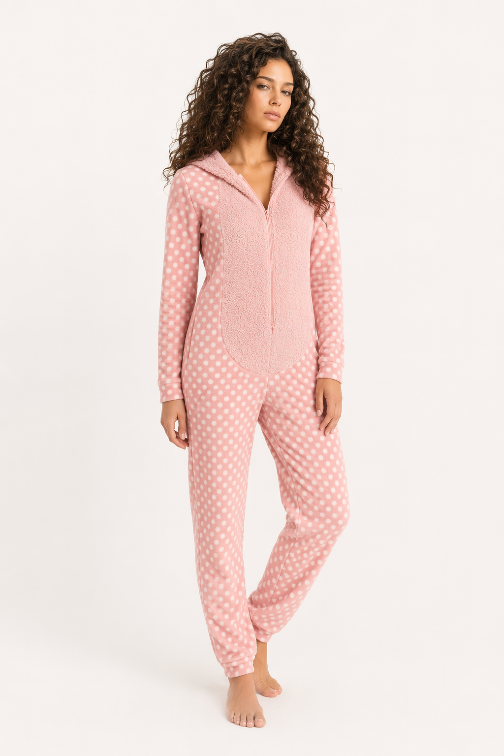 Women's Reindeer Animal Christmas Pajamas Pink