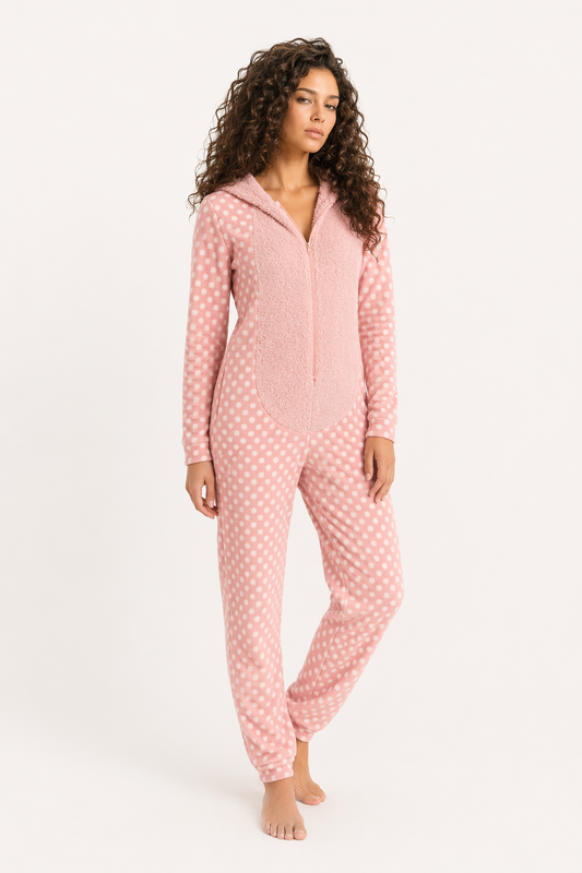 Women's Reindeer Animal Christmas Pajamas Pink