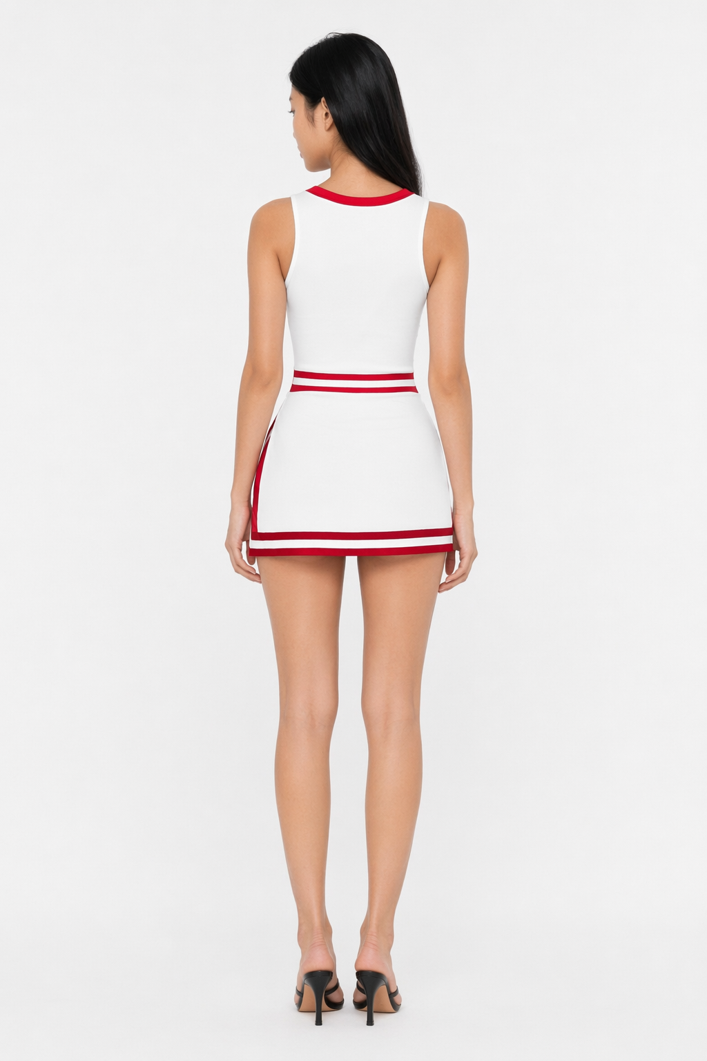 Adult Cheerleader Costume Soccer Baby White