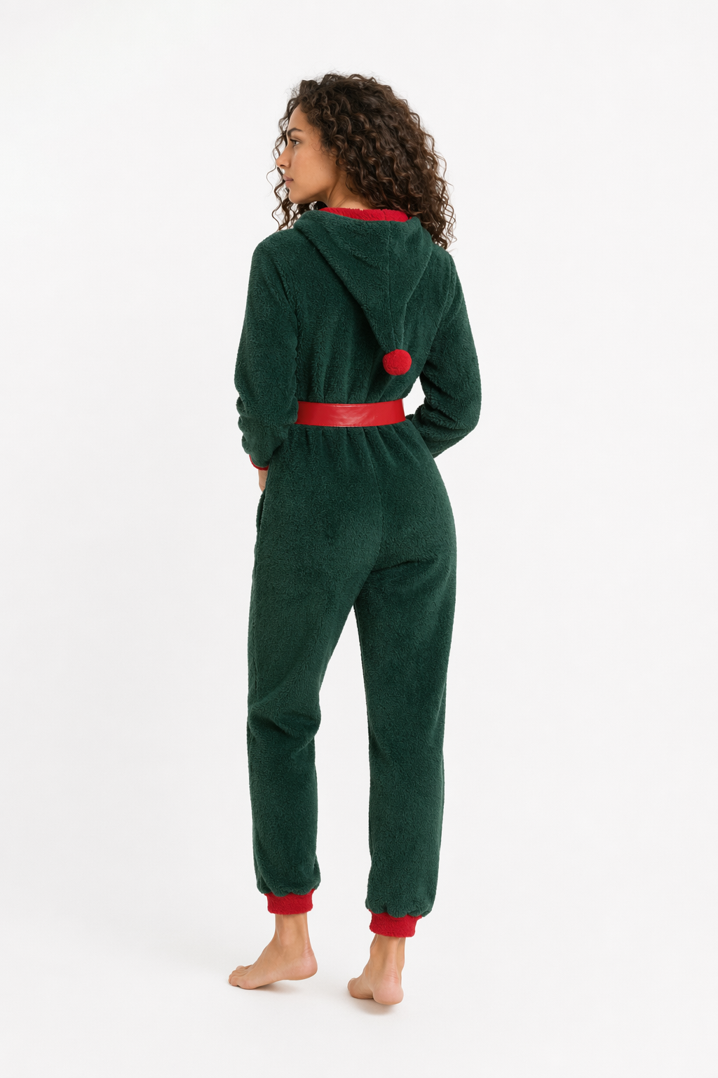 Christmas Elf Onesie: Cozy Cosplay Dark Green