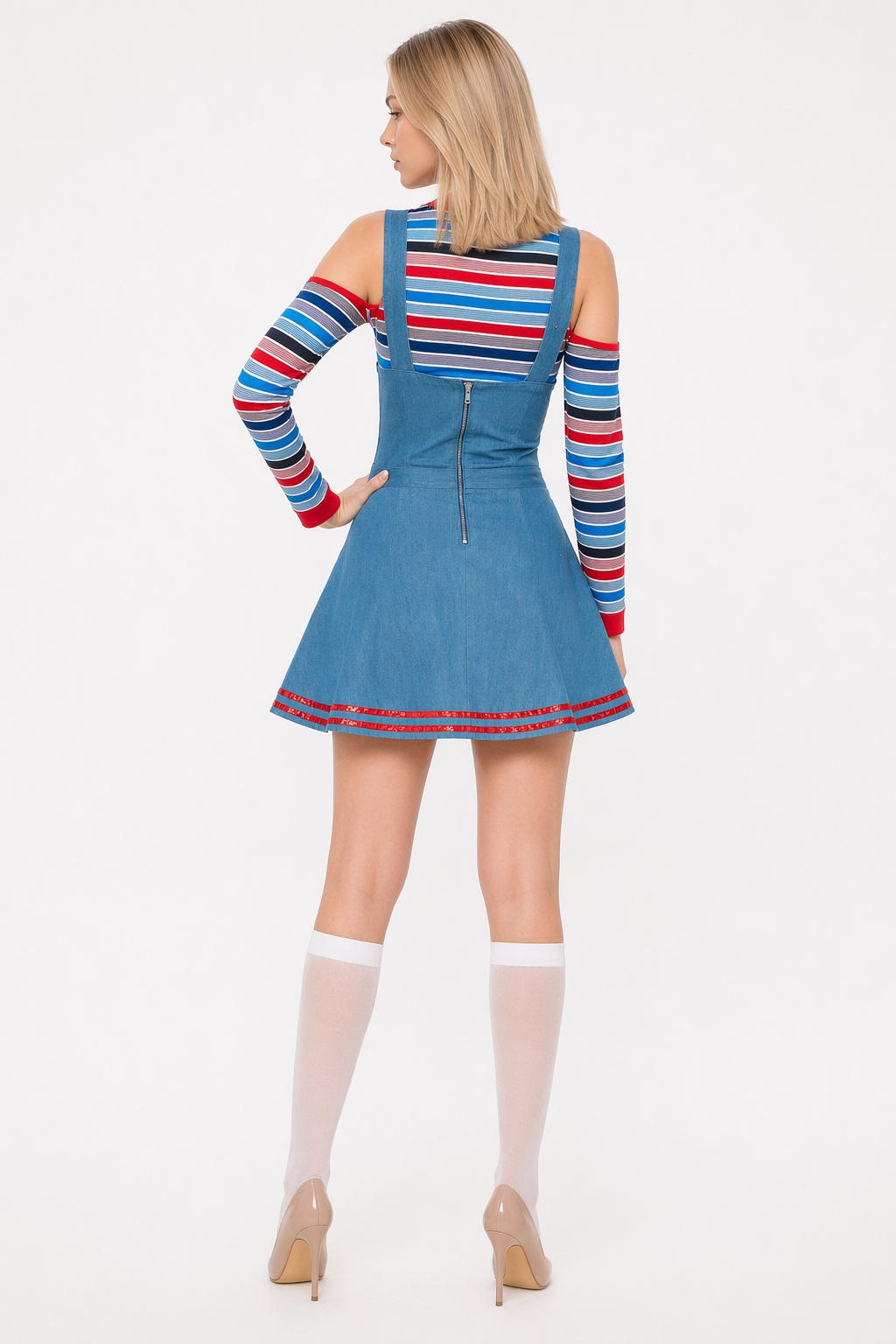 Clown Cosplay Outfit for Women Blue