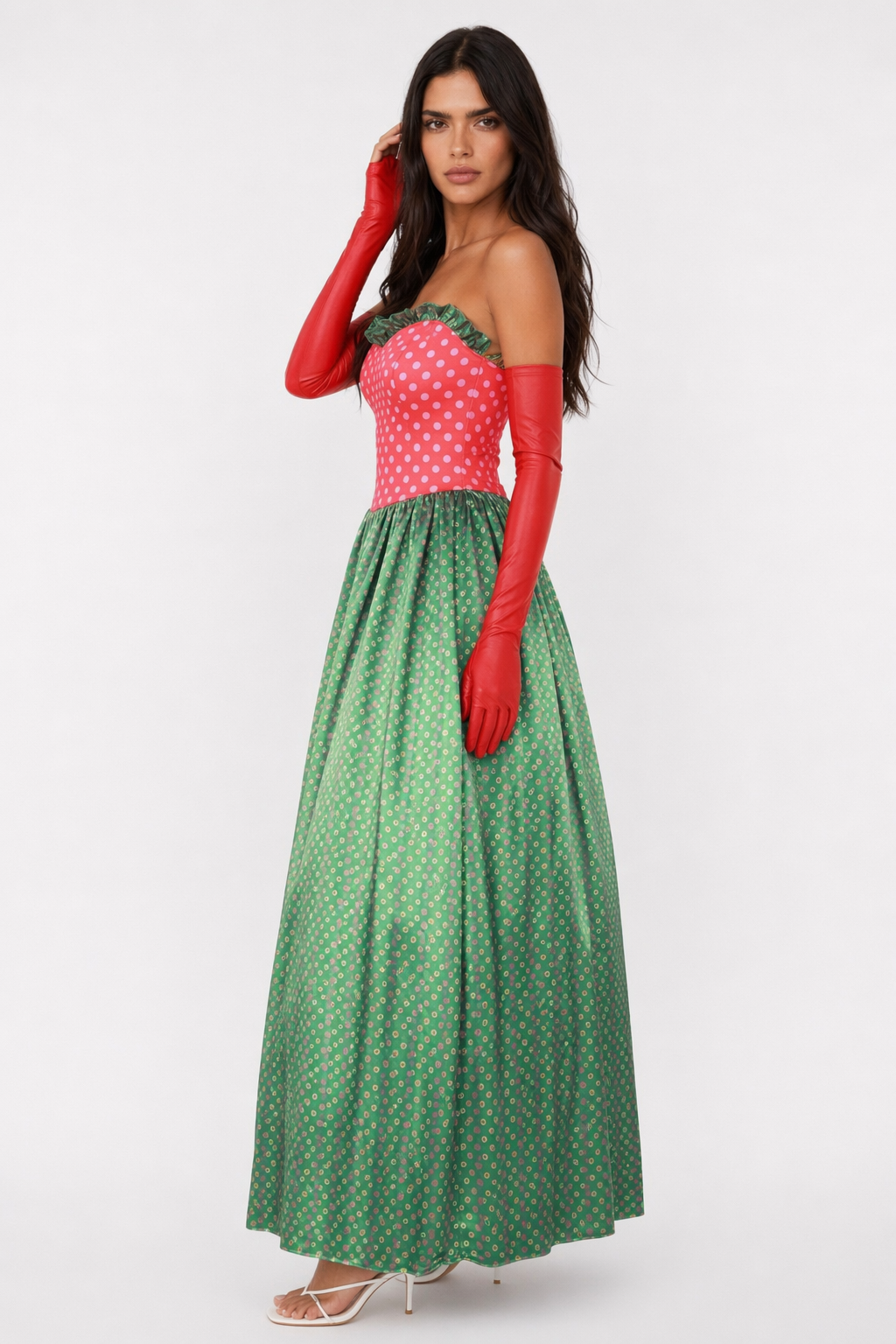Martha May Whovier Plus Size Christmas Costume with Gloves Martha May Costume