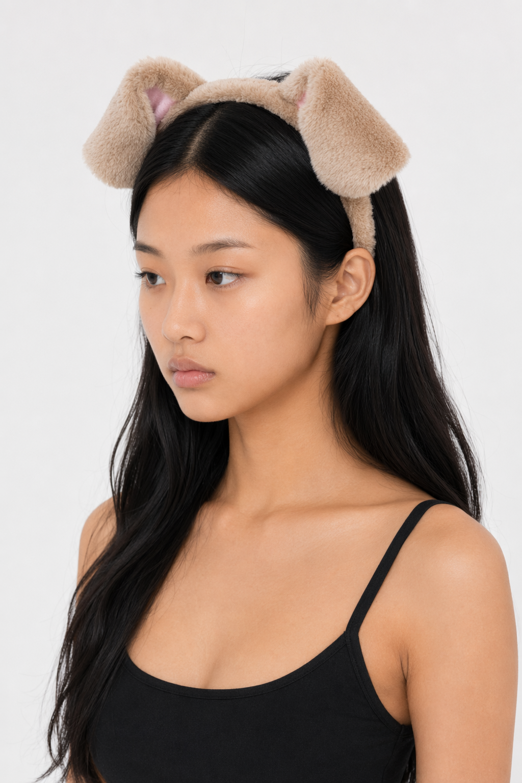 Dalmatian Dog Ears Costume Headband Khaki