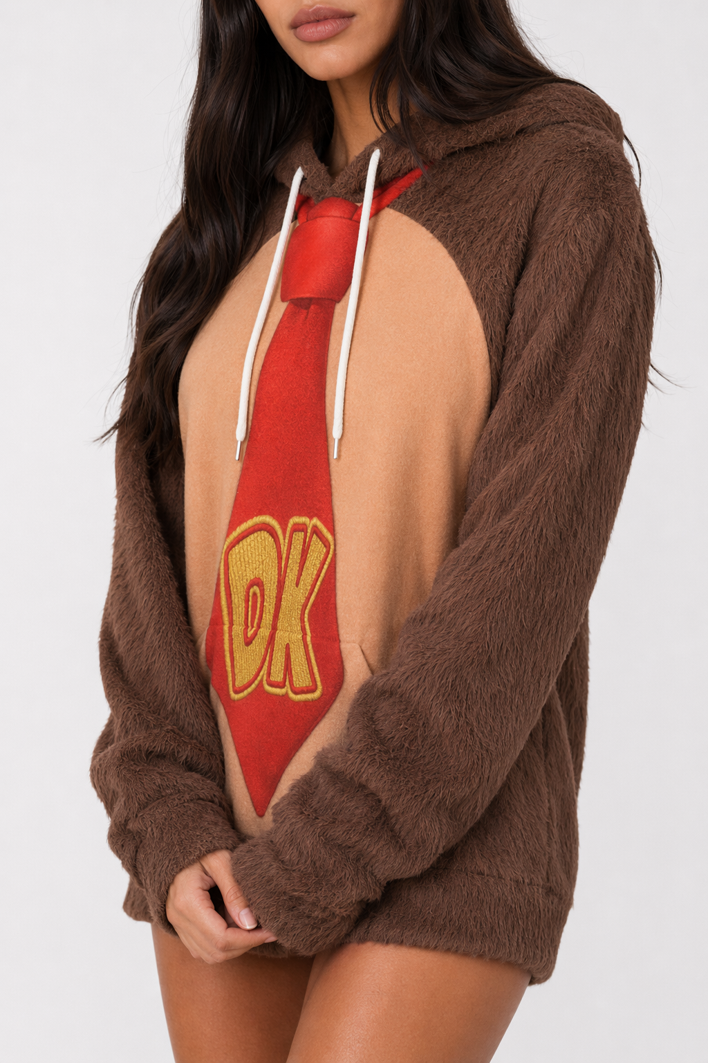 UniIrresistible Japanese Game Cosplay Hoodie Brown