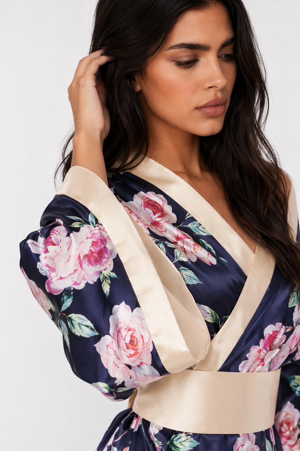 Japanese Floral Kimono Lingerie:  Anime Cosplay M