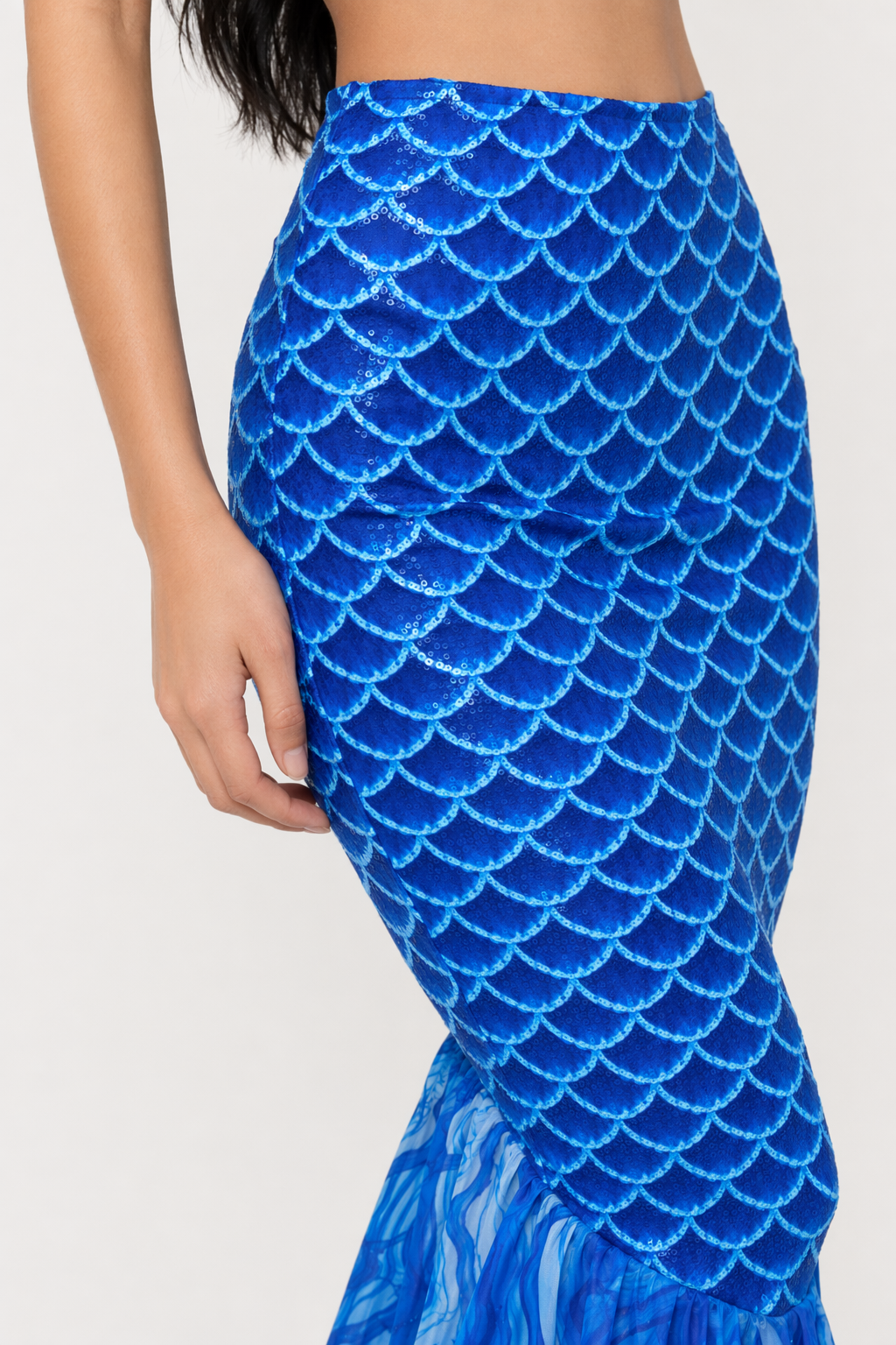 Blue Mermaid Costume Bikini Set Blue