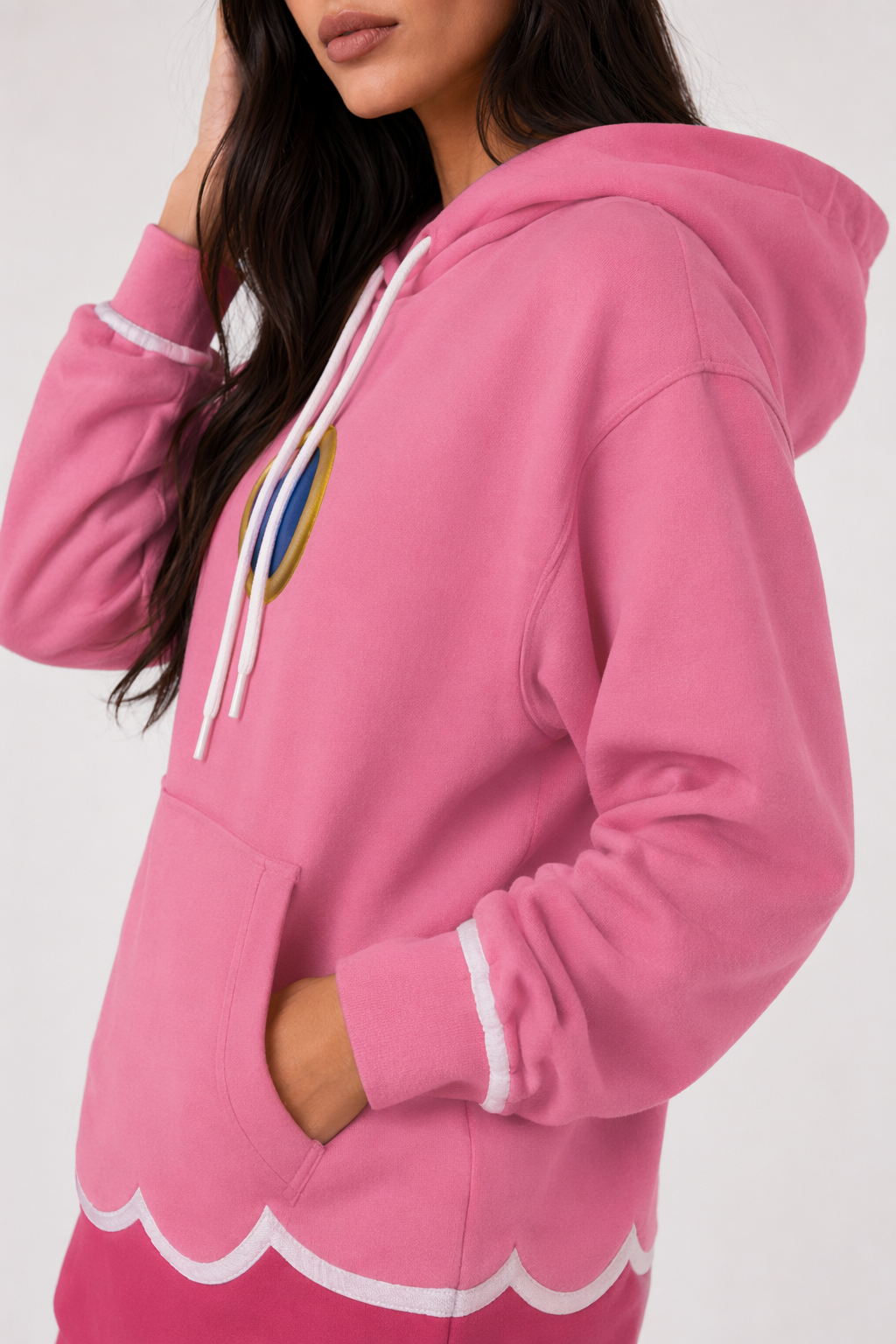 UniIrresistible Japanese Game Cosplay Hoodie Pink