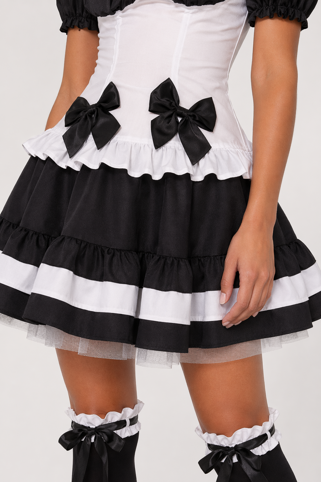 Gothic Lolita Anime Maid Costume Black