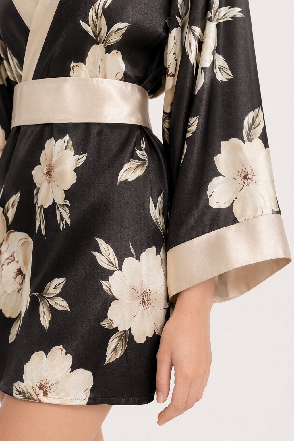 Floral Print Yukata Cosplay Costume S