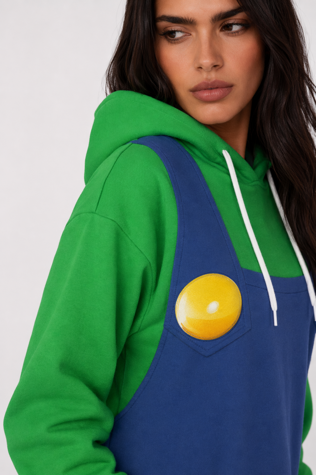 UniIrresistible Japanese Game Cosplay Hoodie Green