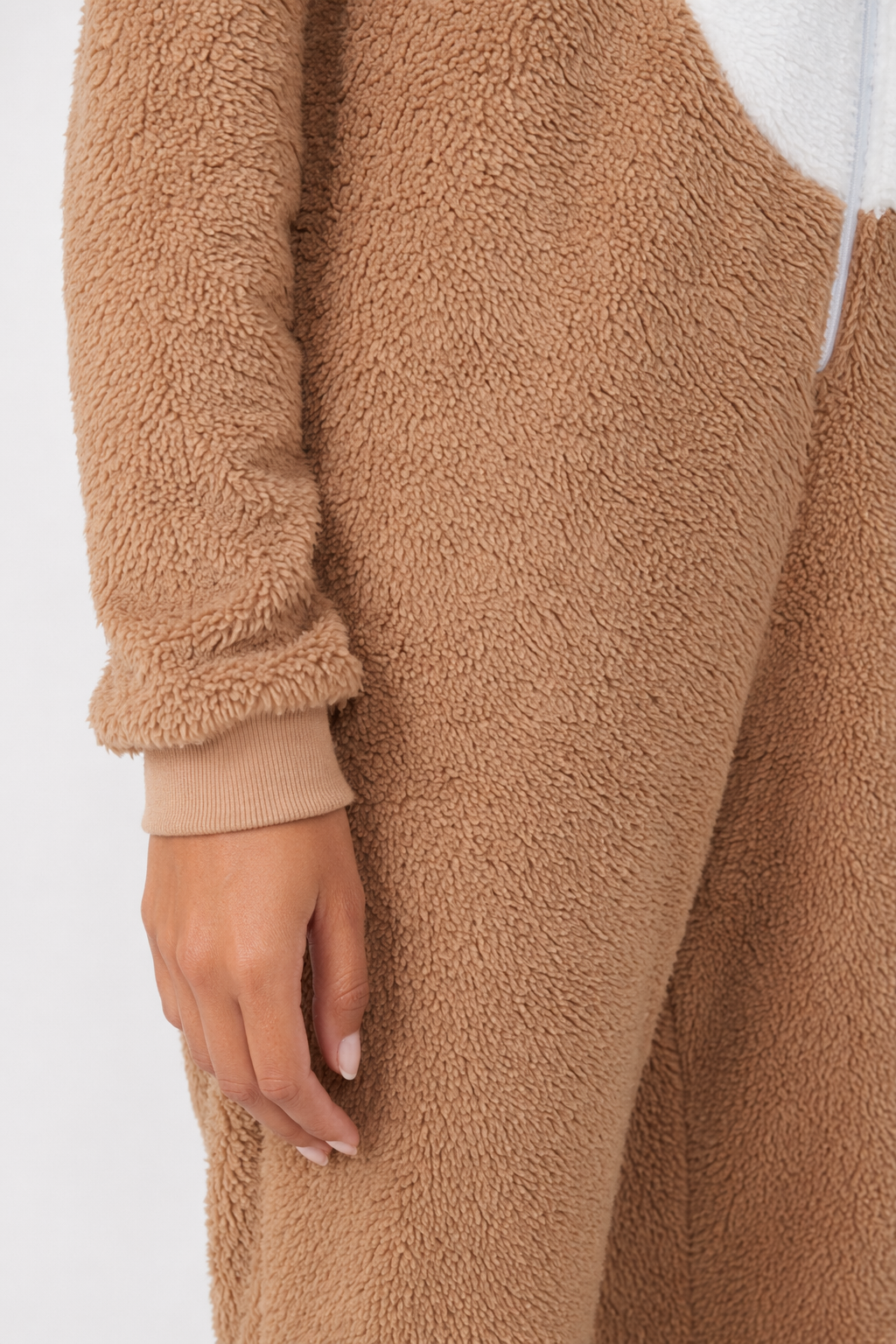 Women's Deer Onesie Costume - Reindeer Khaki