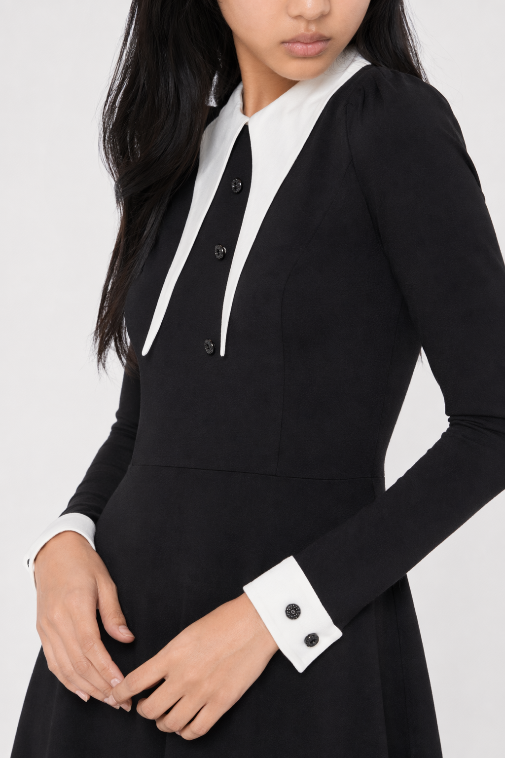 Adult Addams Family Halloween Costume Black
