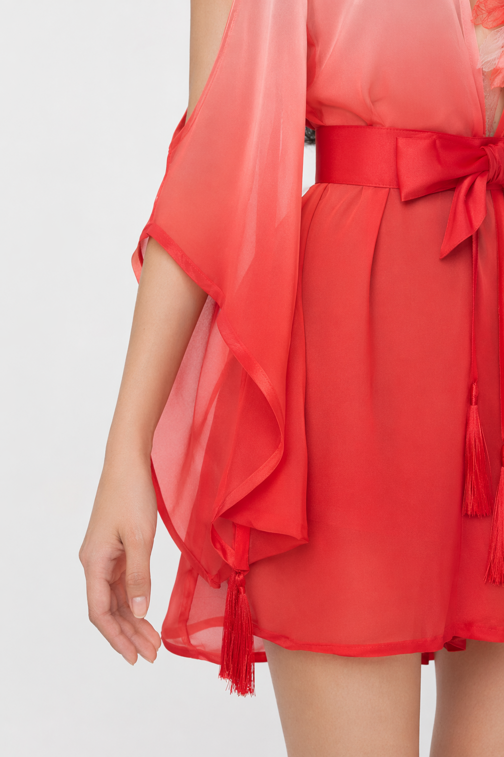 Anime Kimono Dress Red