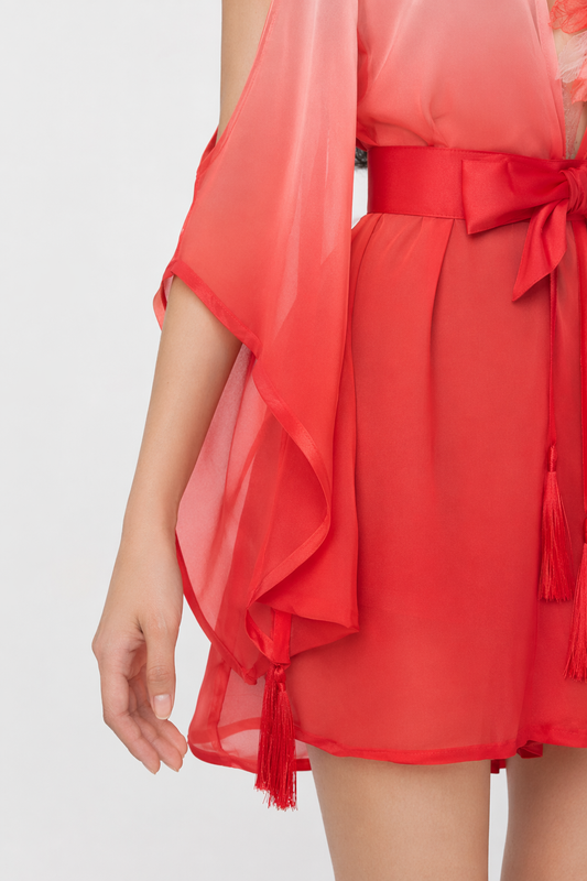 Anime Kimono Dress Red