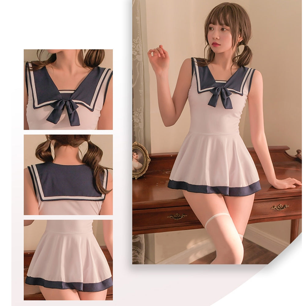 Irresistible Schoolgirl Sailor Cosplay Lingerie