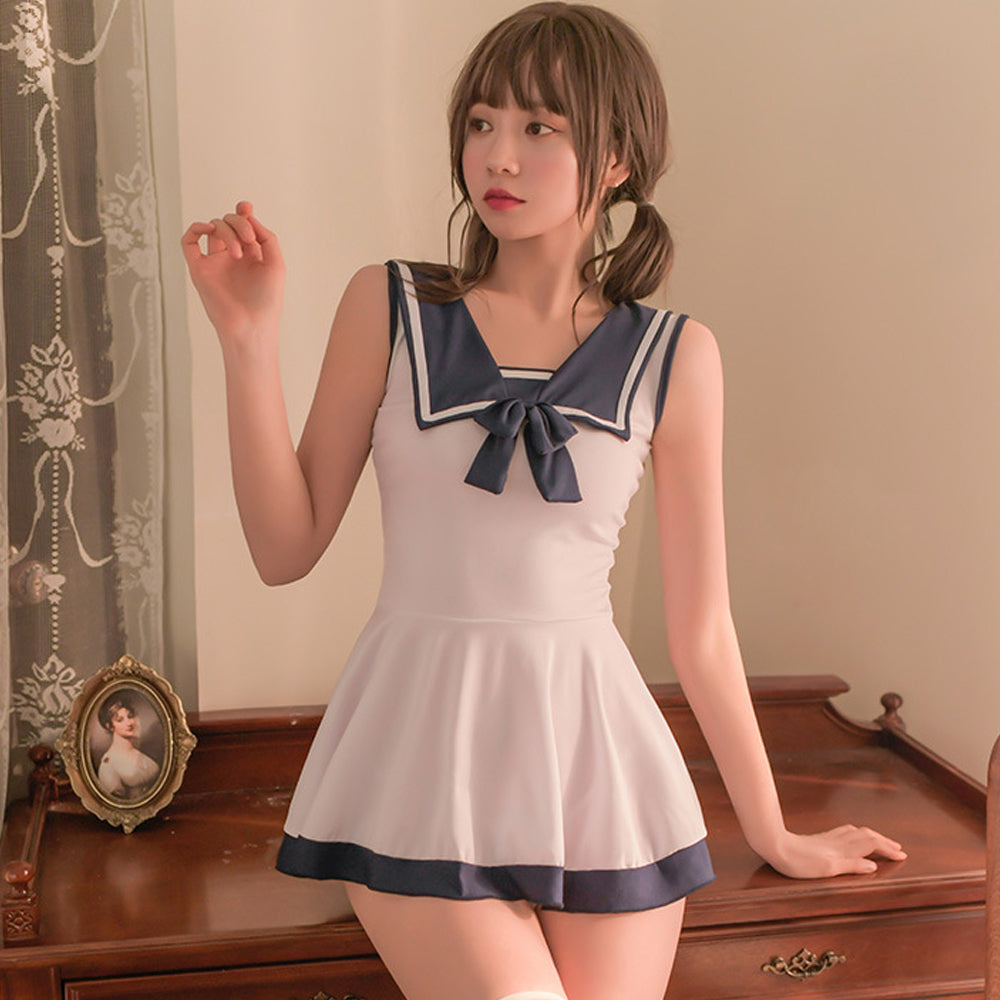 Irresistible Schoolgirl Sailor Cosplay Lingerie