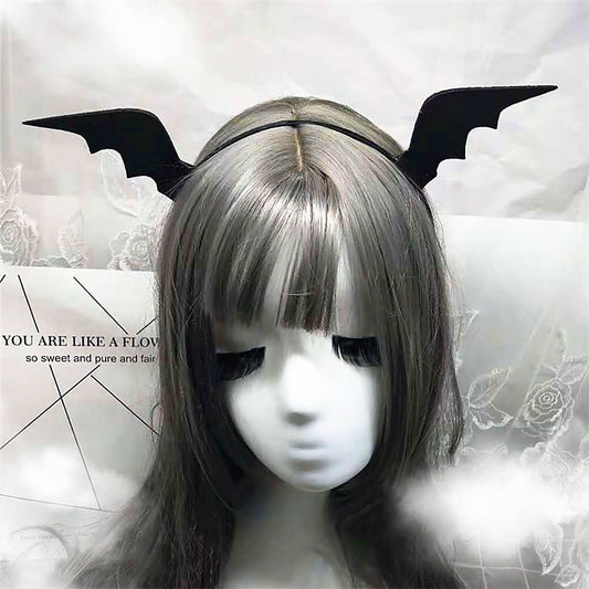 Devil Bat Wing Headband Lolita Cosplay Halloween Costume Hair Accessory