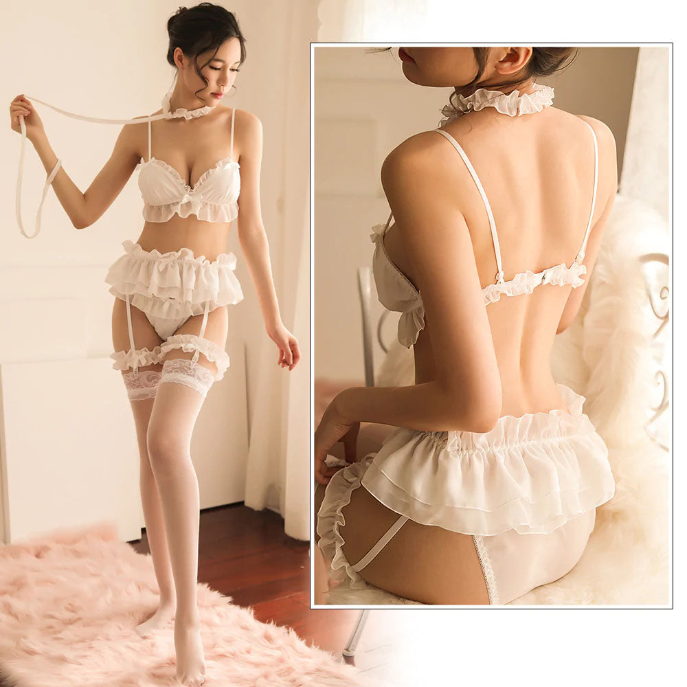 Chiffon Ruffle Strappy Costume