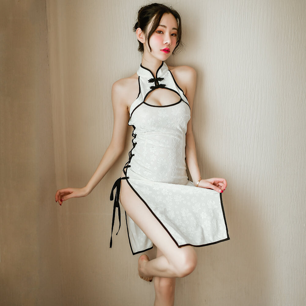 Hot Chinese Split Cheongsam Lingerie