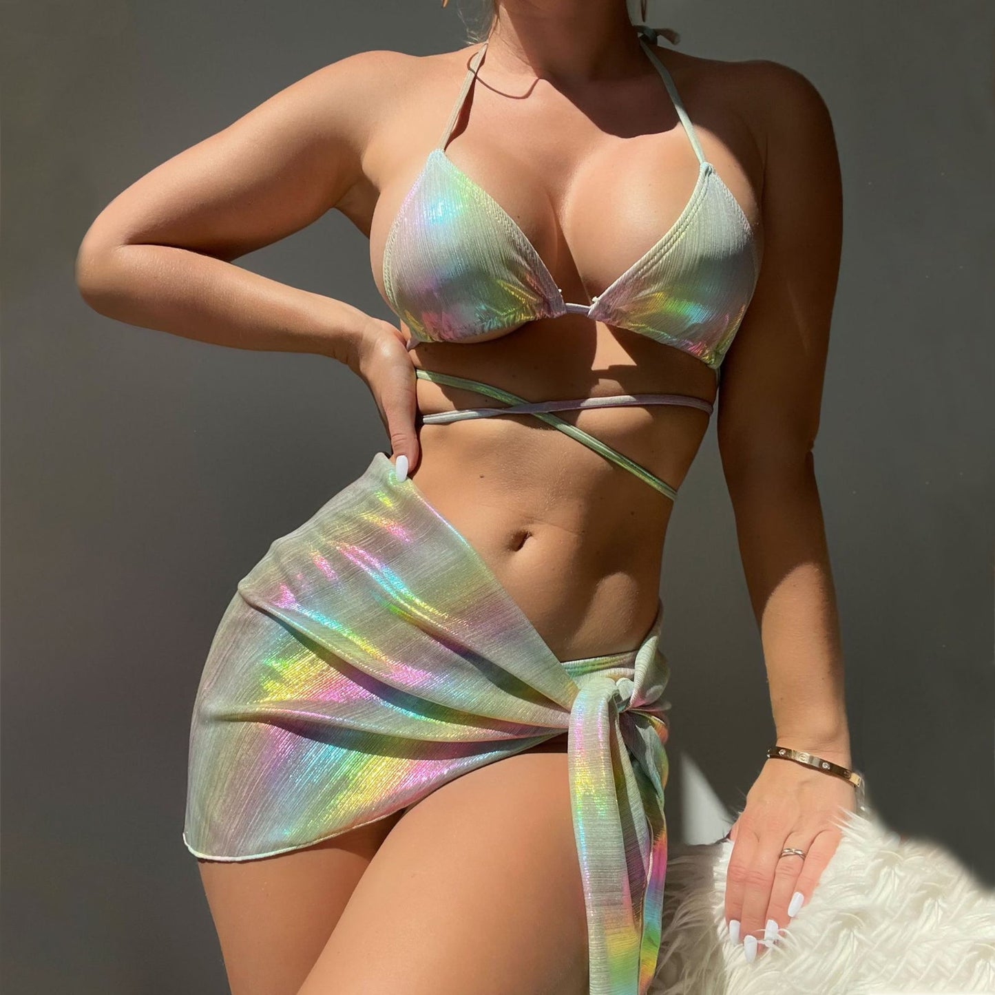 Amorino Rainbow Ombre Bikini Set