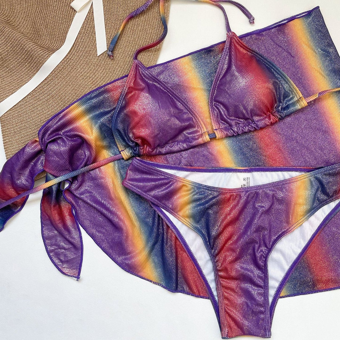 Amorino Rainbow Ombre Bikini Set