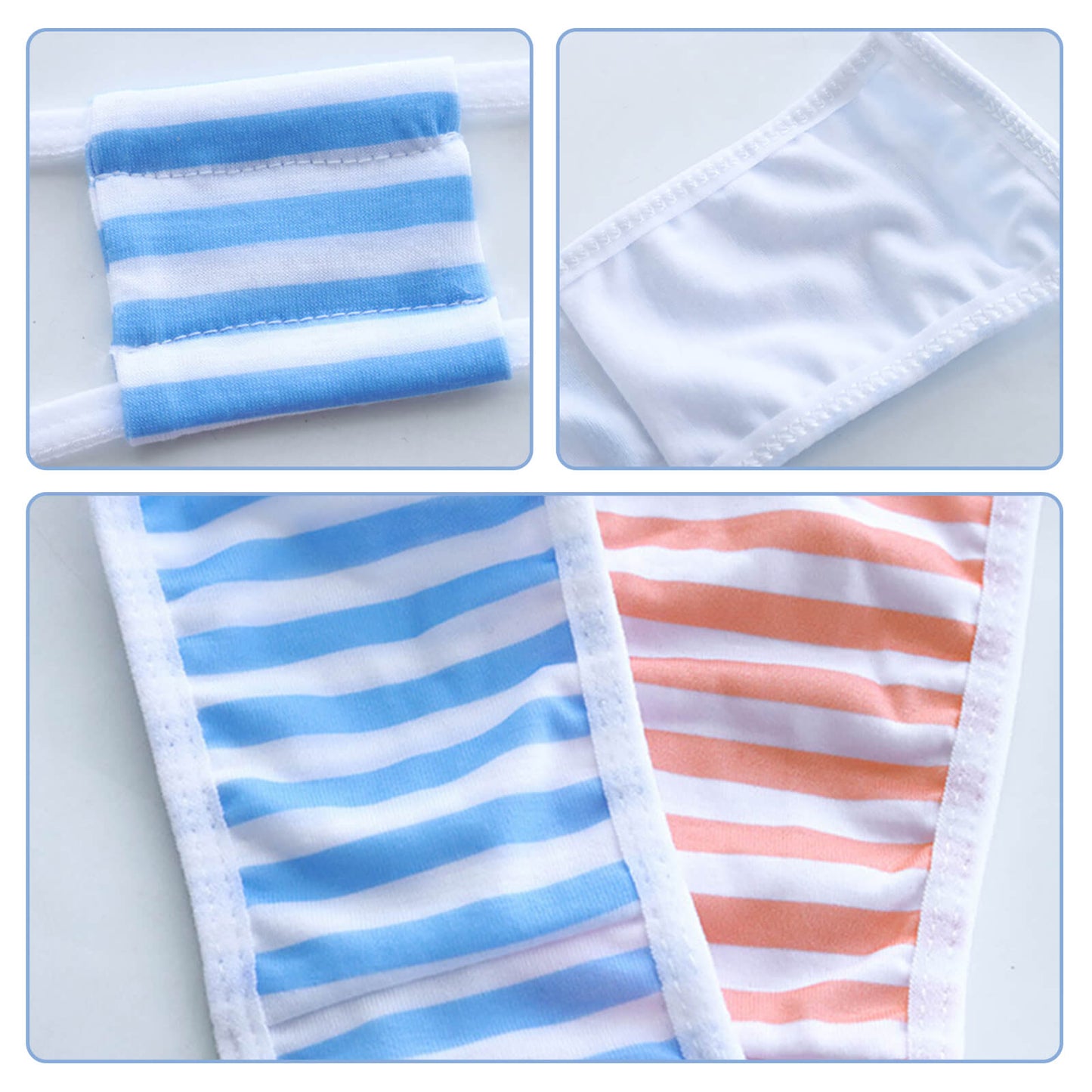 Anime Stripe Lingerie - 5-Piece Set