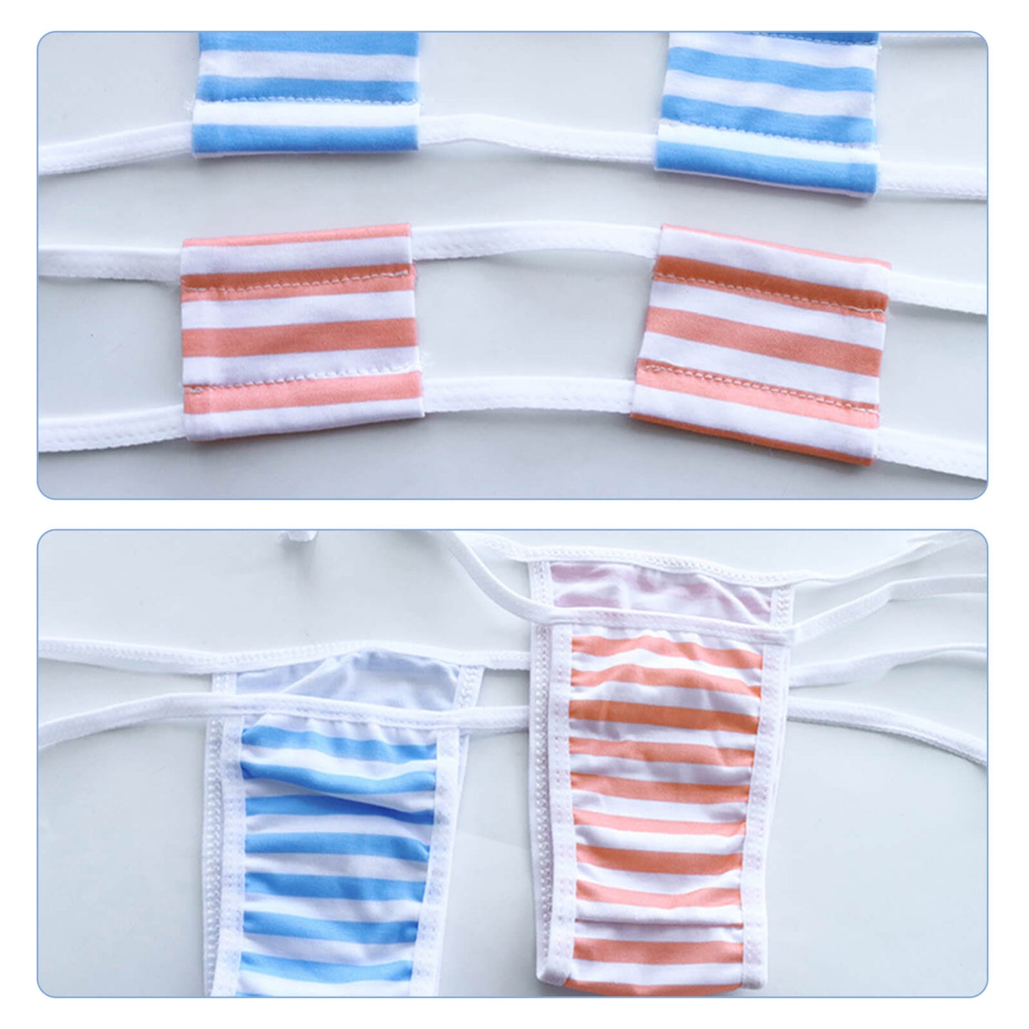 Anime Stripe Lingerie - 5-Piece Set